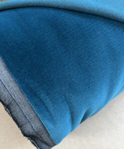 Rohleder Hitex Meterware Polsterstoff Möbelstoff petrol Samt Breite 140cm 10 Meter