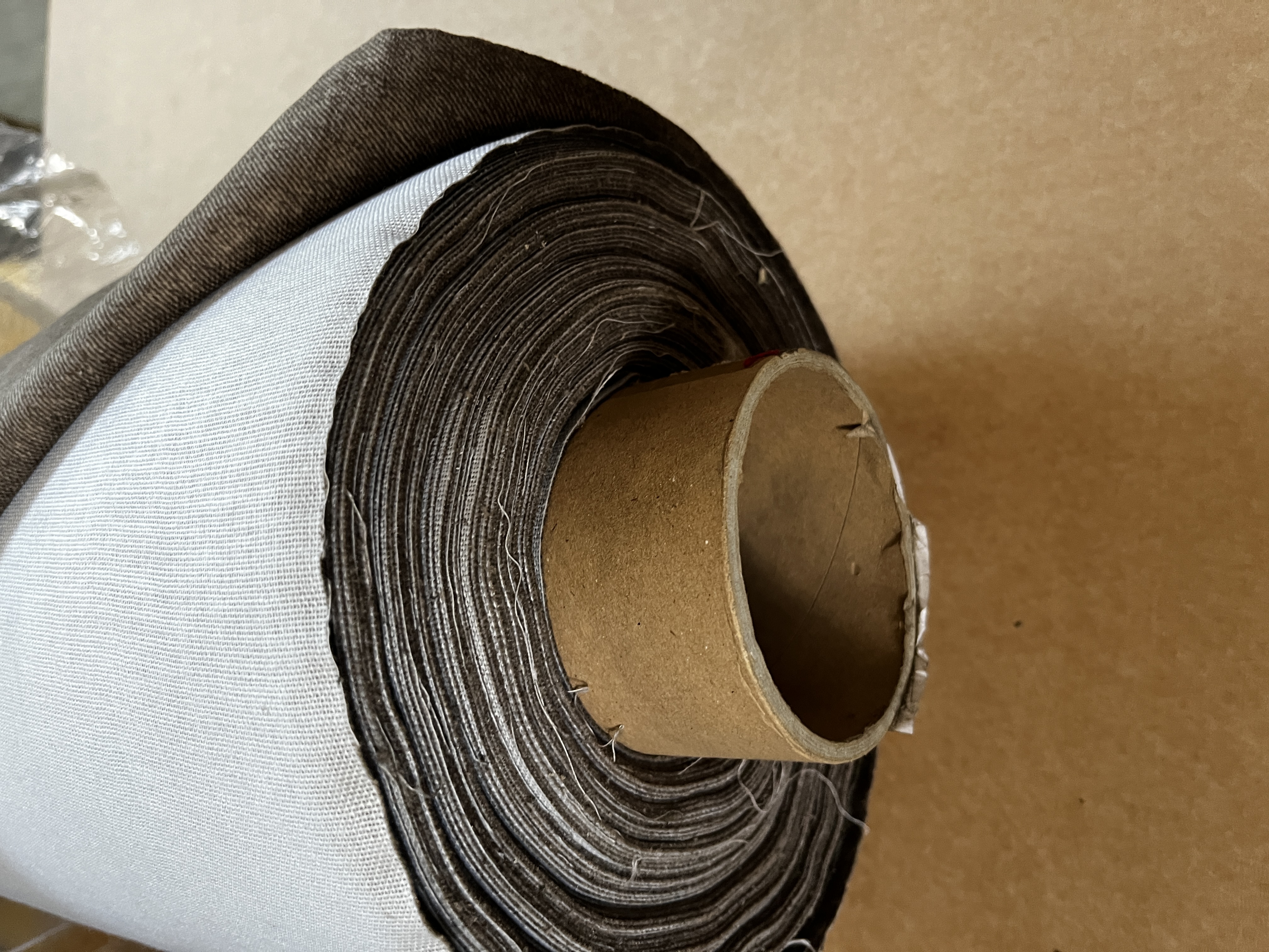 Tecon Malta Col. 101 AtacamaMeterware Polsterstoff Dekostoff braun hellgrau Breite 140cm 10 Meter