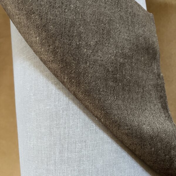 Tecon Malta Col. 101 AtacamaMeterware Polsterstoff Dekostoff braun hellgrau Breite 140cm 10 Meter