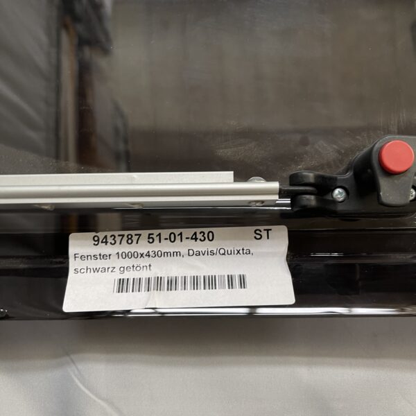 Ersatzscheibe Ausstellfenster 1000x430 schwarz getönt