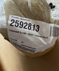 Niesmann+Bischoff Meterware Polsterstoff Dekostoff kariert creme braun Breite 140cm 10 Meter