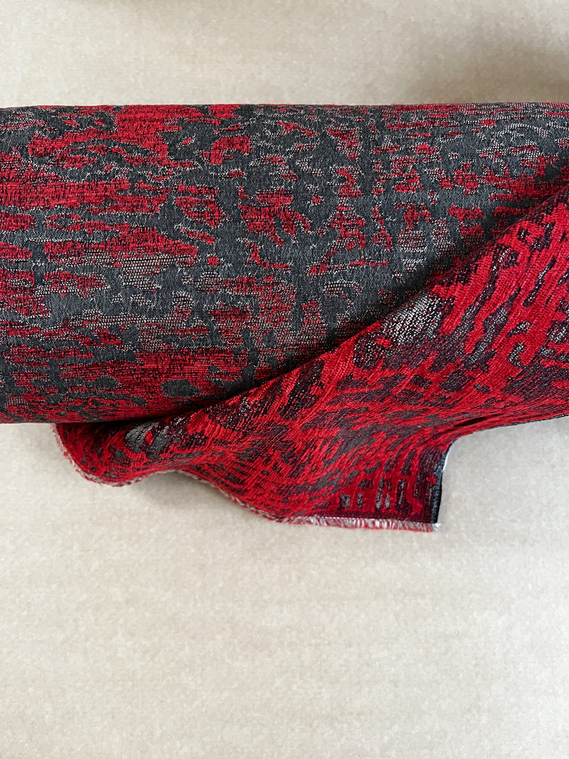 Meterware Polsterstoff Dekostoff gestreift taupe creme Breite 140cm 10 Meter