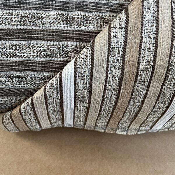 Meterware Polsterstoff Dekostoff gestreift taupe creme Breite 140cm 10 Meter