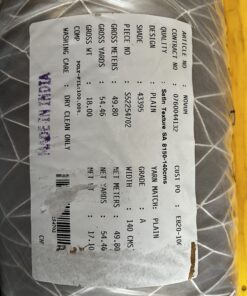 Tecon Meterware Dekostoff Satin dunkles Creme Breite 140cm 10 Meter