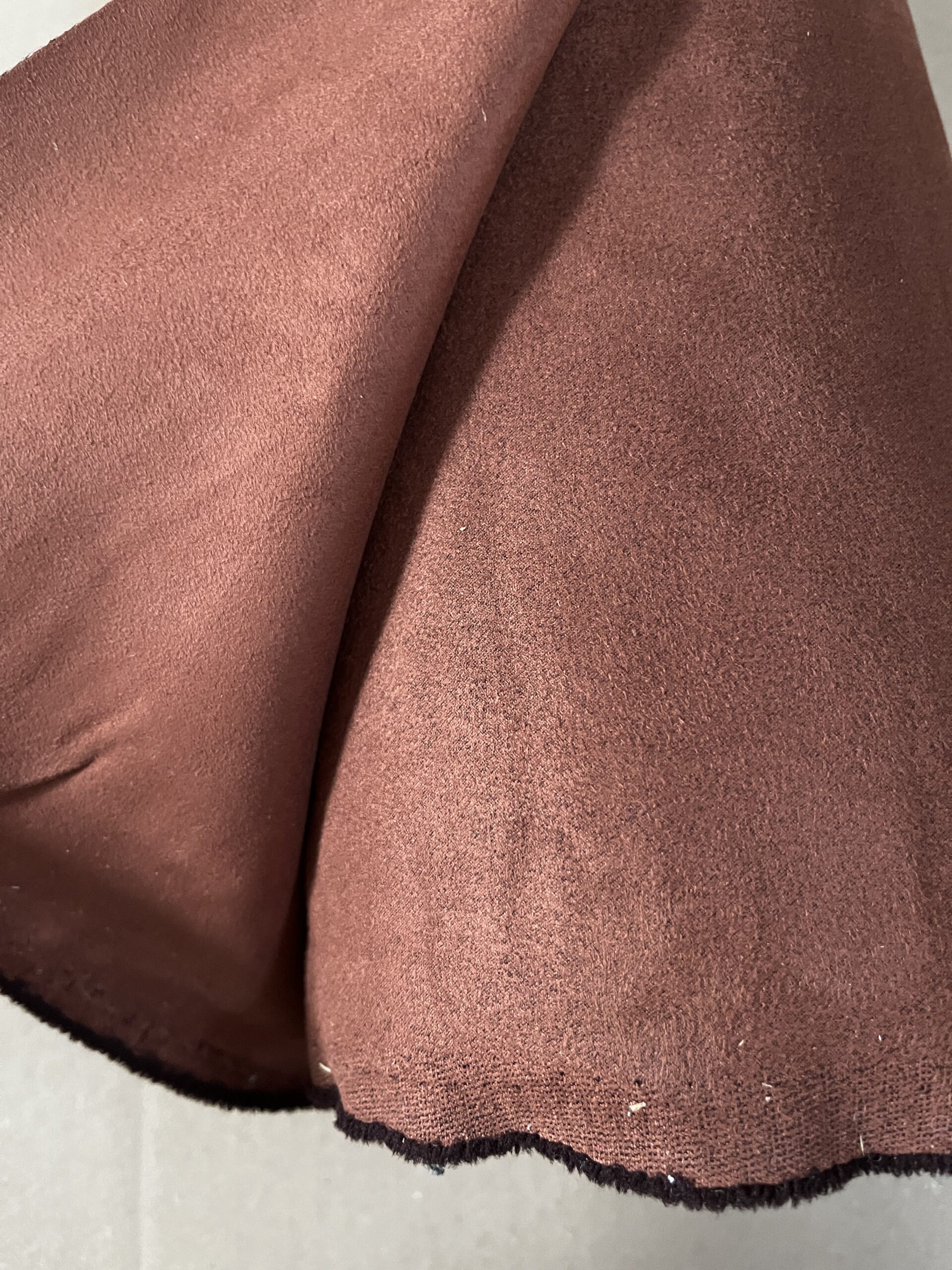 Meterware Tecon Microfaser Rostbraun Breite 140cm 10 Meter