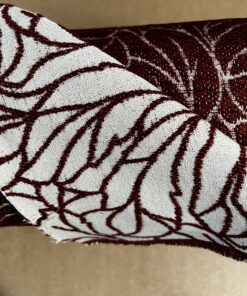 Meterware Tecon Breite Creme Weinrot 140cm 10 Meter