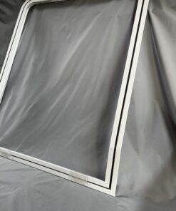 Klappenrahmen 850x1069mm - Winkel untere Kante 15° - weiß - Niesmann & Bischoff