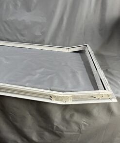 Klappenrahmen 850x1069mm - Winkel untere Kante 15° - weiß - Niesmann & Bischoff