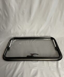 Ausstellfenster mit Rahmen von Dometic, 800 x 450 mm, schwarz