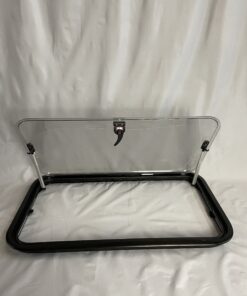 Ausstellfenster mit Rahmen von Dometic, 800 x 450 mm, schwarz