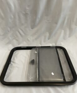 Ausstellfenster mit Rahmen, Dometic, 900 x 520 mm, schwarz getönt