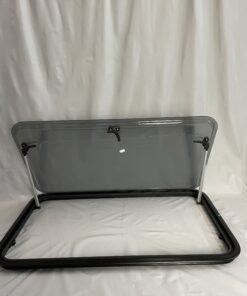 Ausstellfenster mit Rahmen, Dometic, 900 x 520 mm, schwarz getönt