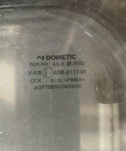 Ausstellfenster S7 P mit Rahmen, Dometic, 800 x 450 mm, schwarz getönt