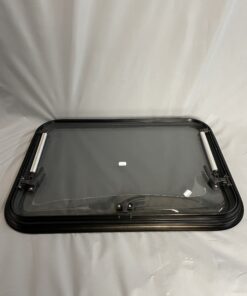 Ausstellfenster mit Rahmen, Dometic, 650 x 450 mm, schwarz getönt