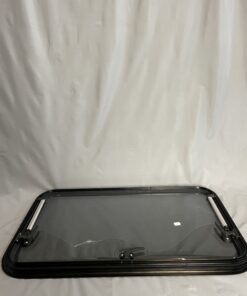 Ausstellfenster mit Rahmen, Dometic, 800 x 450 mm, schwarz getönt