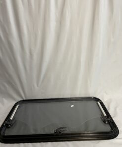 Ausstellfenster mit Rahmen, Dometic, 800 x 450 mm, schwarz getönt