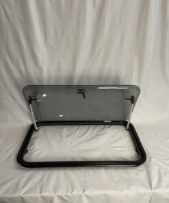 Ausstellfenster mit Rahmen, Dometic, 800 x 450 mm, schwarz