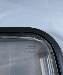 Ausstellfenster S7 mit Rahmen, Dometic, 800 x 450 mm, schwarz