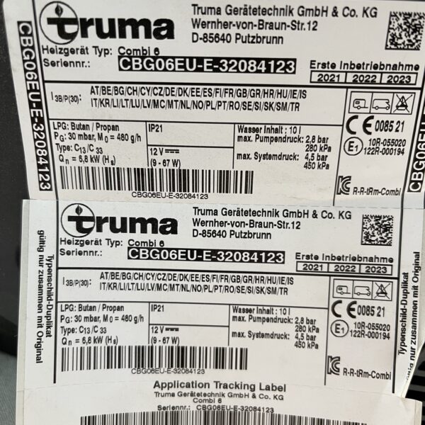 Truma Heizung Combi 6 ohne Bedienteil