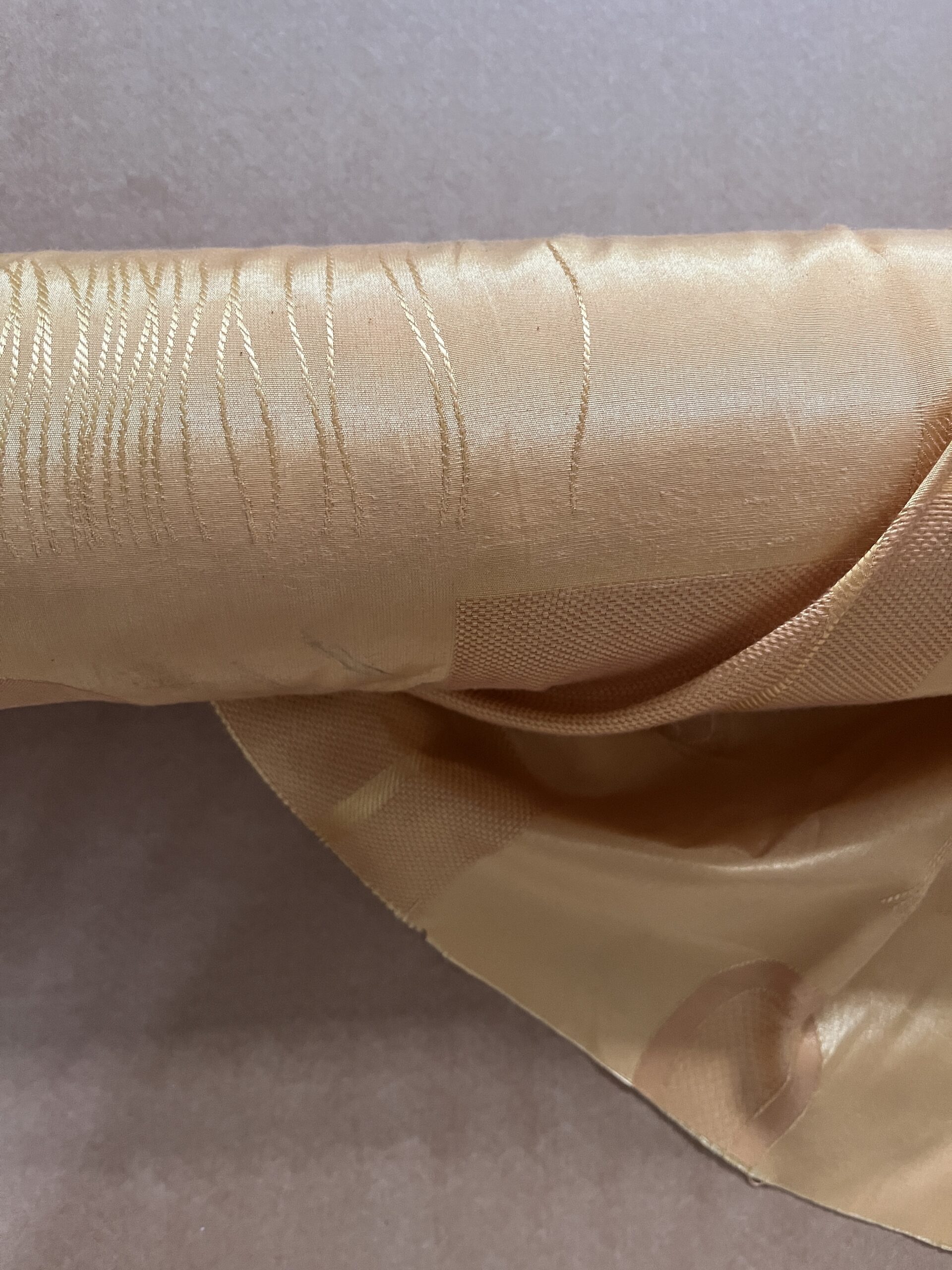 10 Meter Gardinenstoff Meterware Gold Orange mit Muster Innenausbau Camper