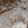 10 Meter Gardinenstoff Meterware gold/beige Blumenranke Wohnmobil Camper