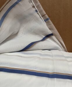 10 Meter Gardinenstoff Meterware transparent weiß blau Wohnmobil Camper