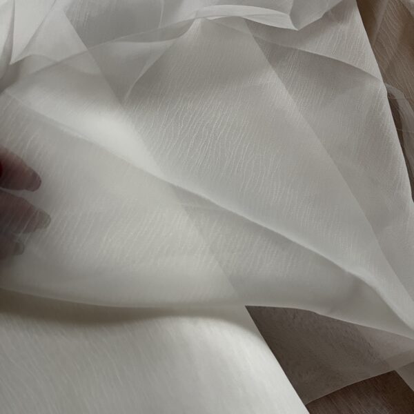 10 Meter Gardinenstoff Rollostoff Meterware transparent weiß Wohnmobil Camper