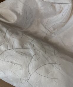 10 Meter Gardinenstoff Meterware Creme mit Muster Wohnmobil Camper