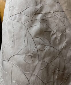 10 Meter Gardinenstoff Meterware Creme mit Muster Wohnmobil Camper