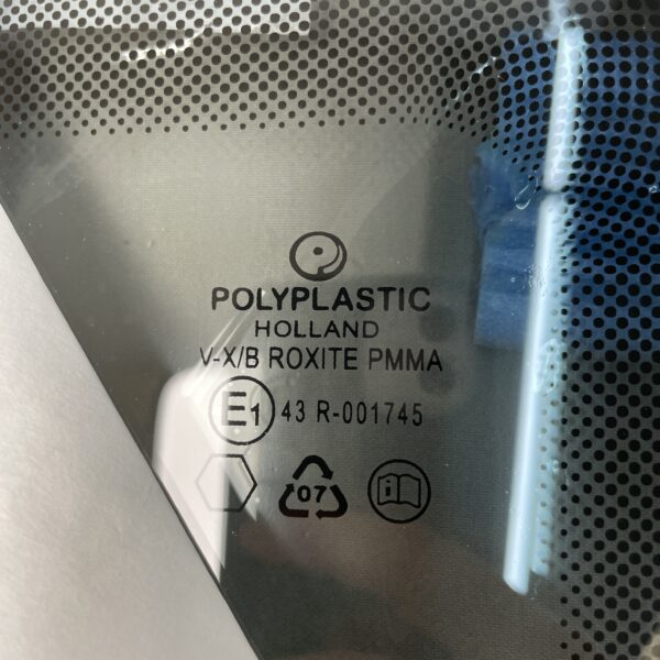 Ersatzscheibe, Polyplastic, 280 x 750 mm