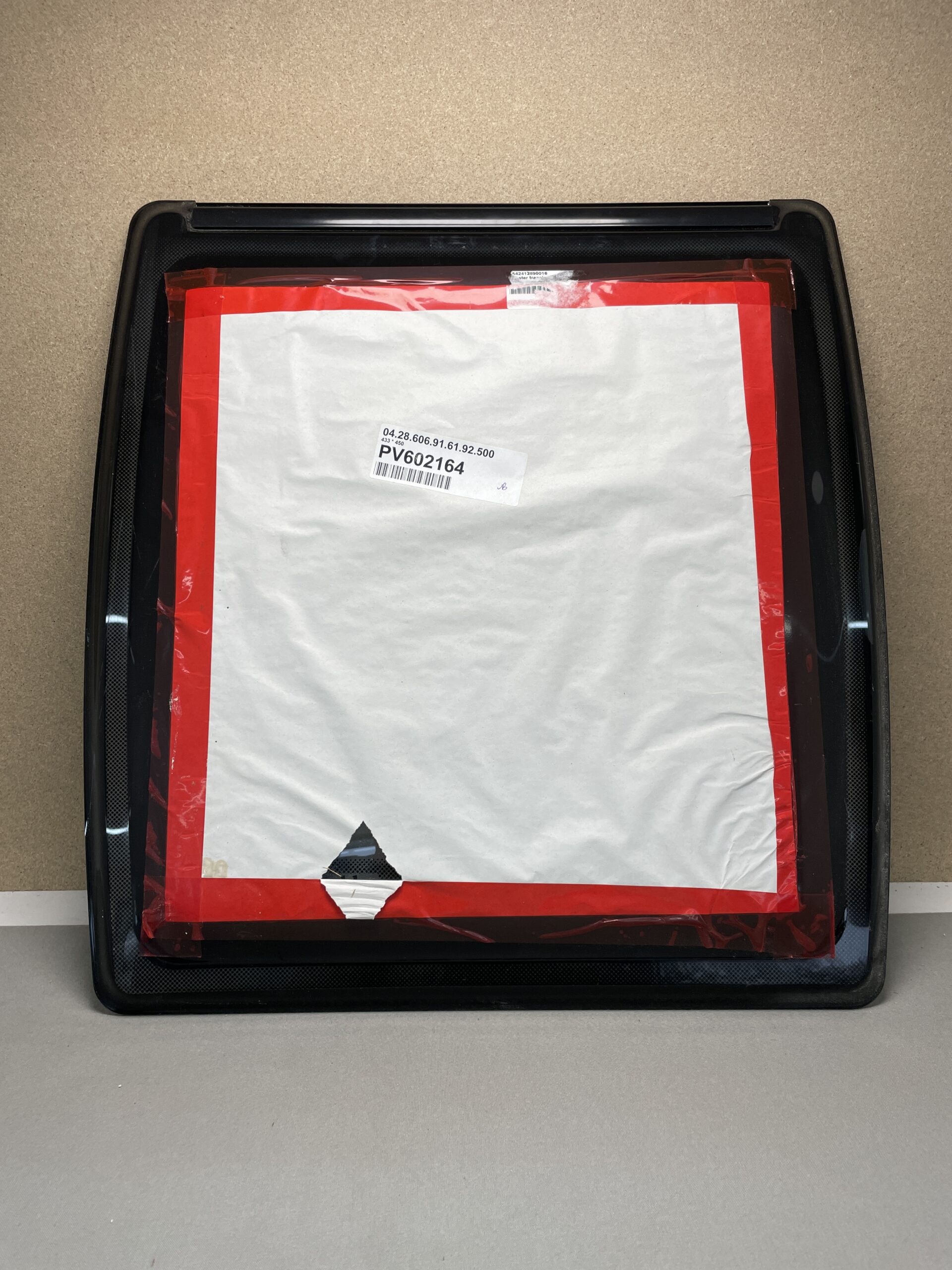 Ersatzscheibe, Polyplastic, Milchglas, 433 x 450 mm