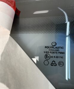 Ersatzscheibe, Polyplastic, Milchglas, 433 x 450 mm