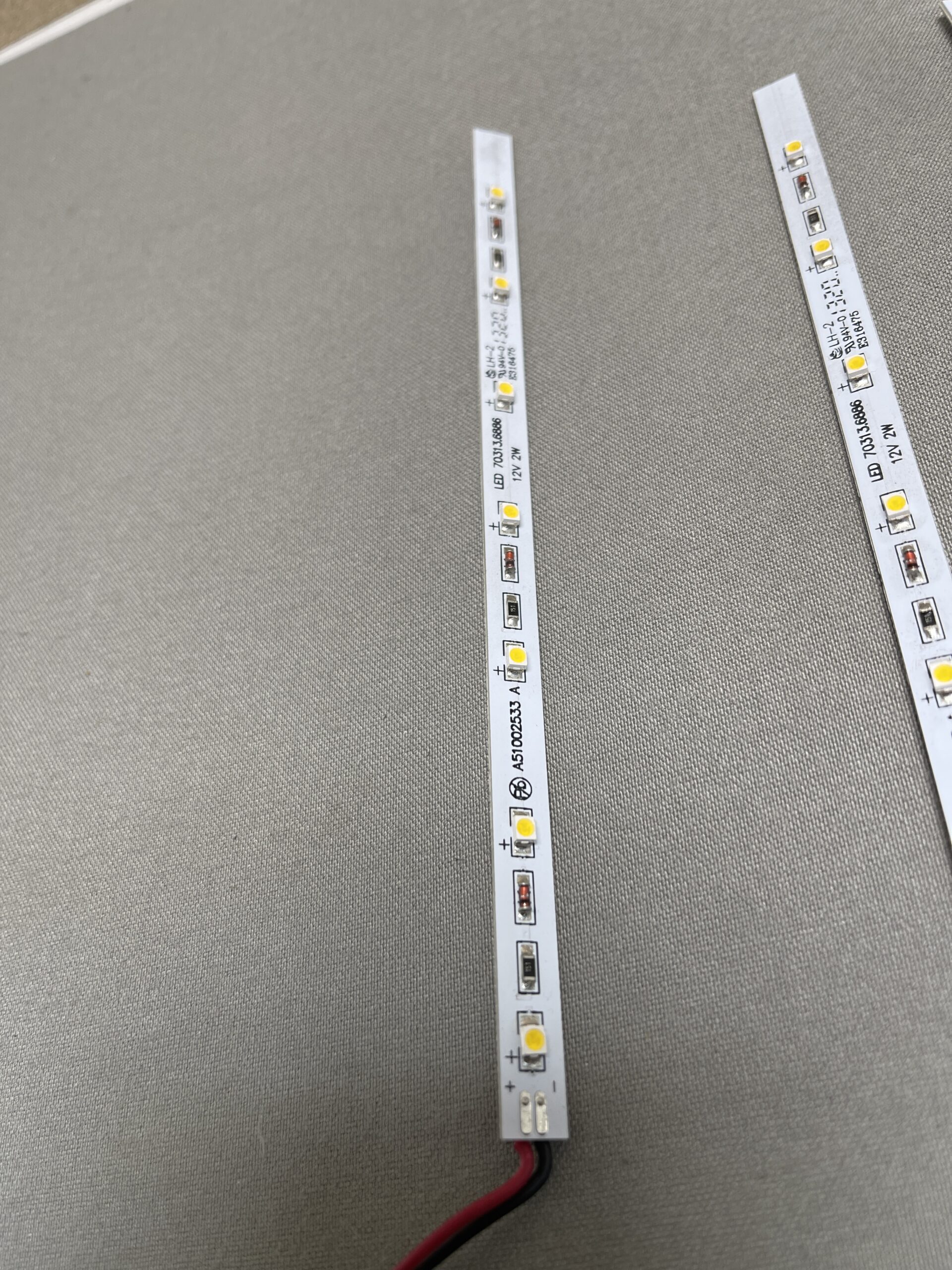 LED Leiste 12V weiß Alu 5er Set 18cm