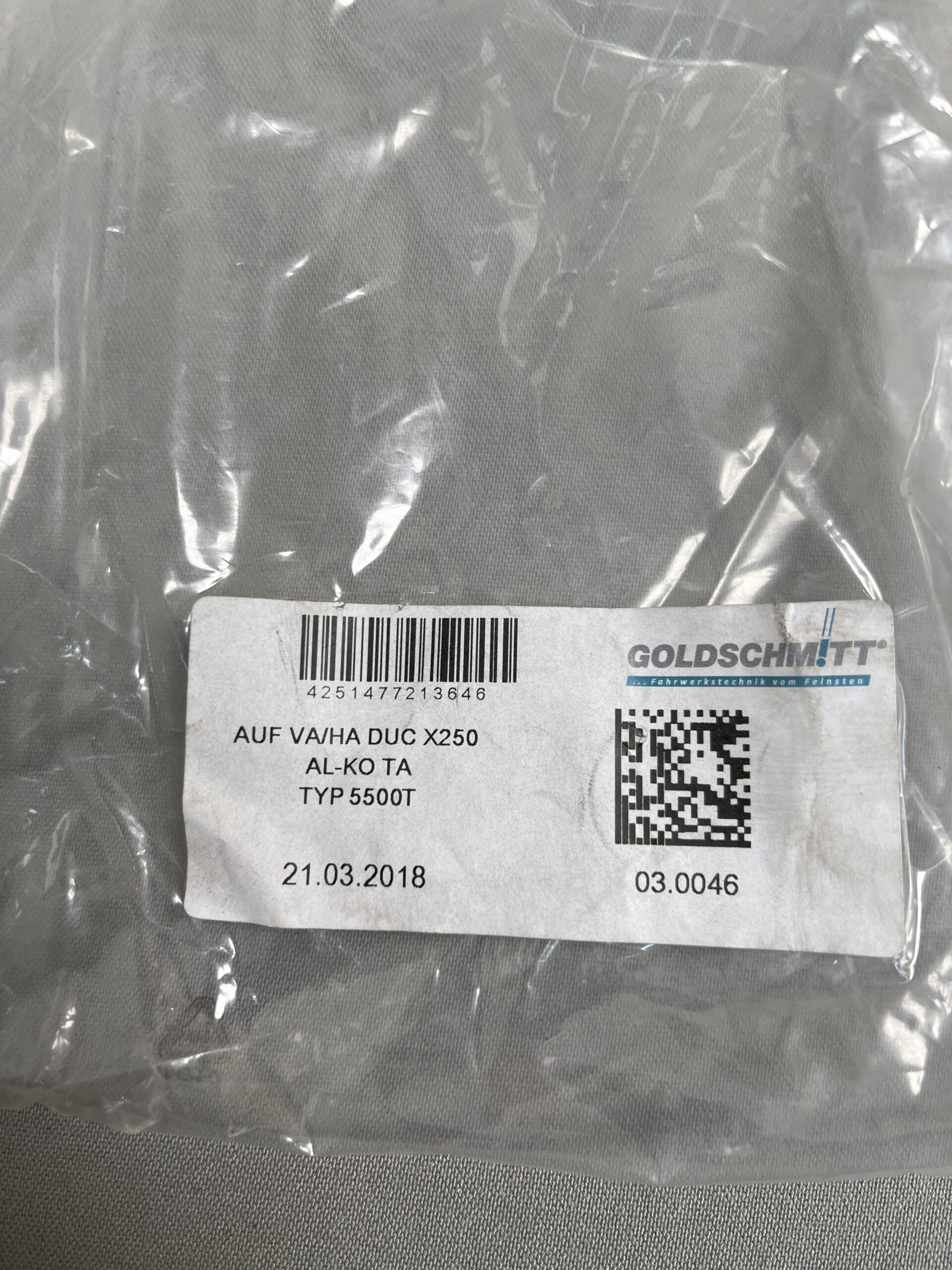 Goldschmitt Handbremsenlenkhebel für Auflastung 5,5 Tonnen, X250 AL-KO Tandem Chassis