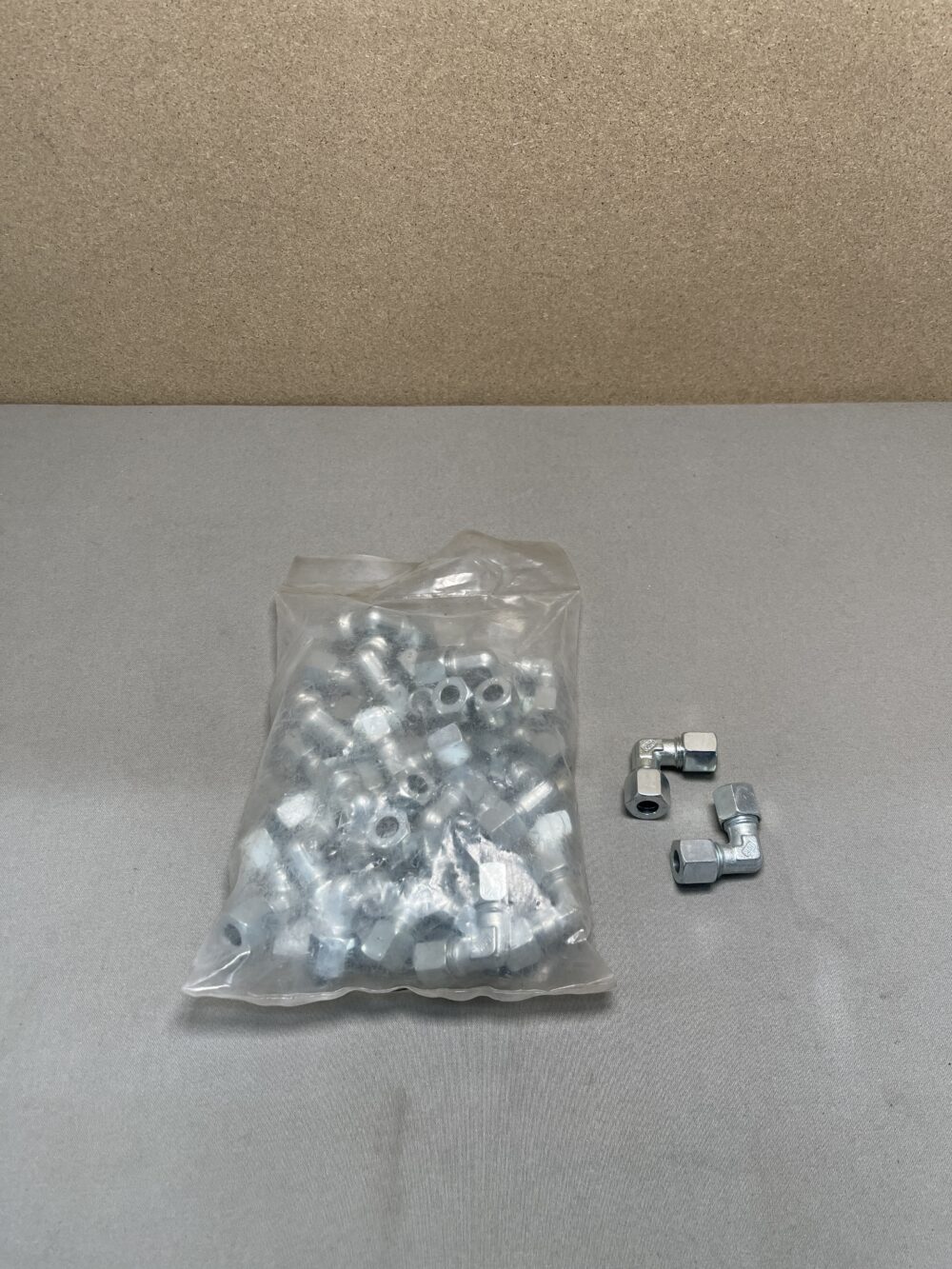 Gaswinkelverschluss RVS 90° 10x10 25-er Set
