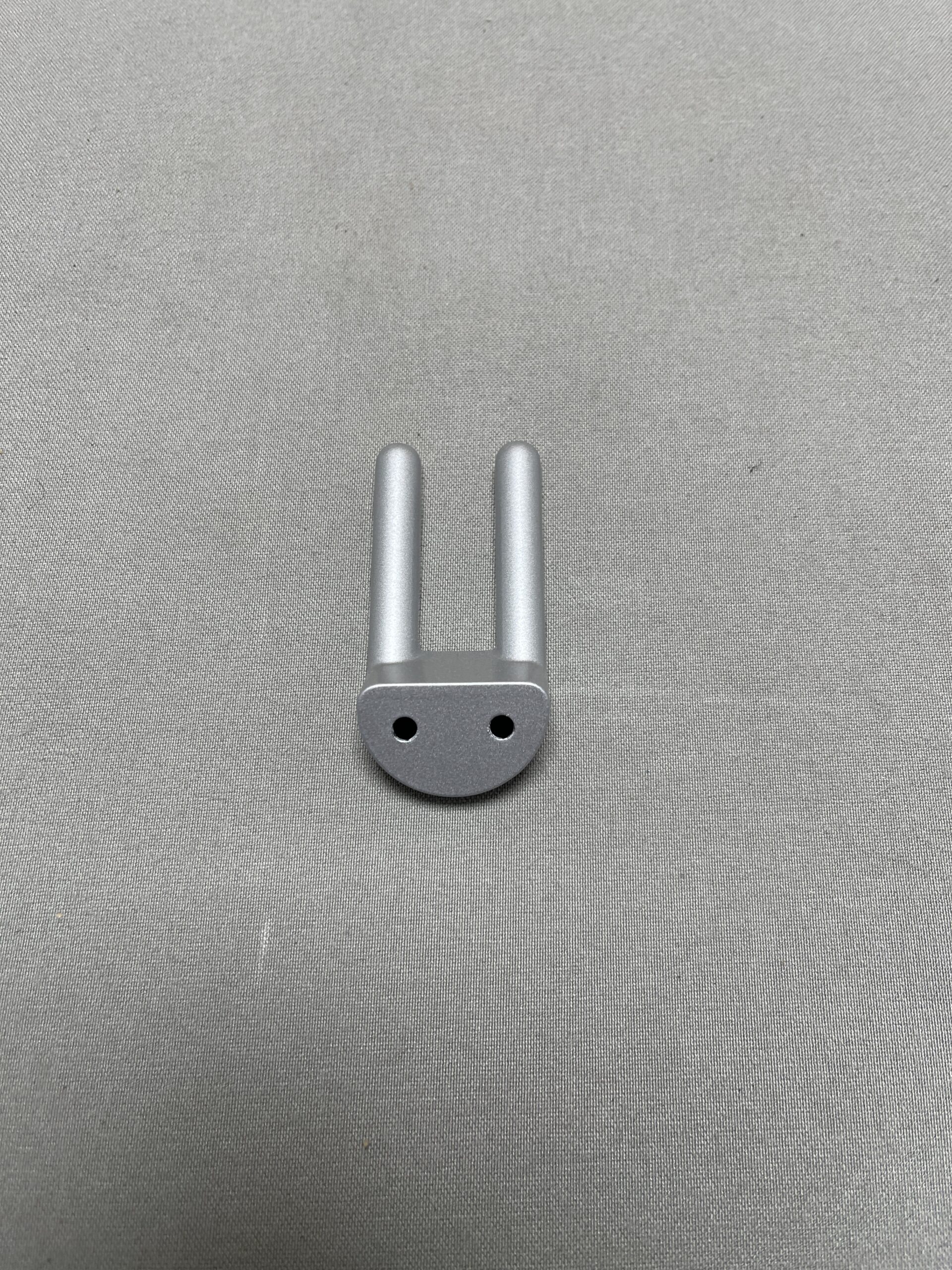 Garderoben Kleiderhaken Doppelhaken Edelstahl silber 5er-Set