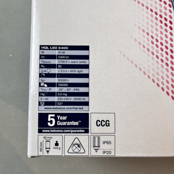 Osram LED E27 Warm White 41w 5400lm