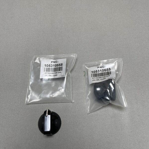 Gasknopf schwarz 2er-Set