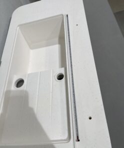 Waschbeckenplatte 96x50,5 cm mit LED