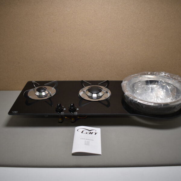 Can Gas Spüle-Kocher Kombination 2-flammig