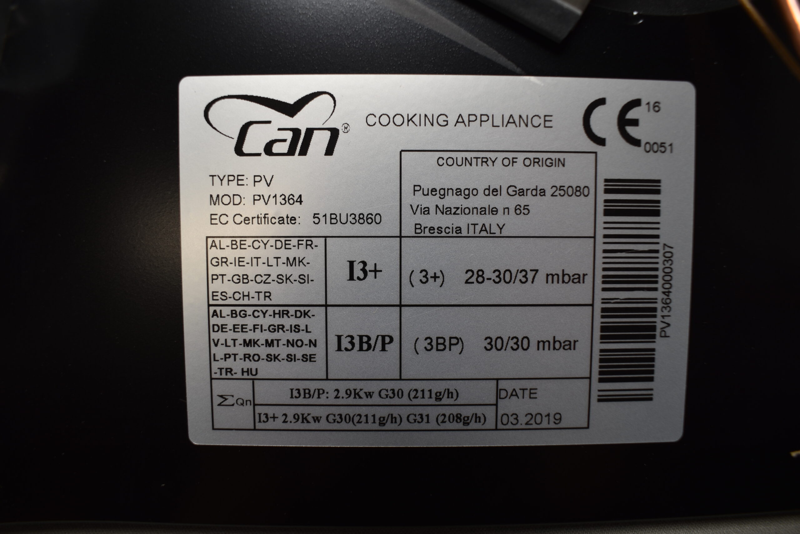 Can Gas Spüle-Kocher Kombination 2-flammig