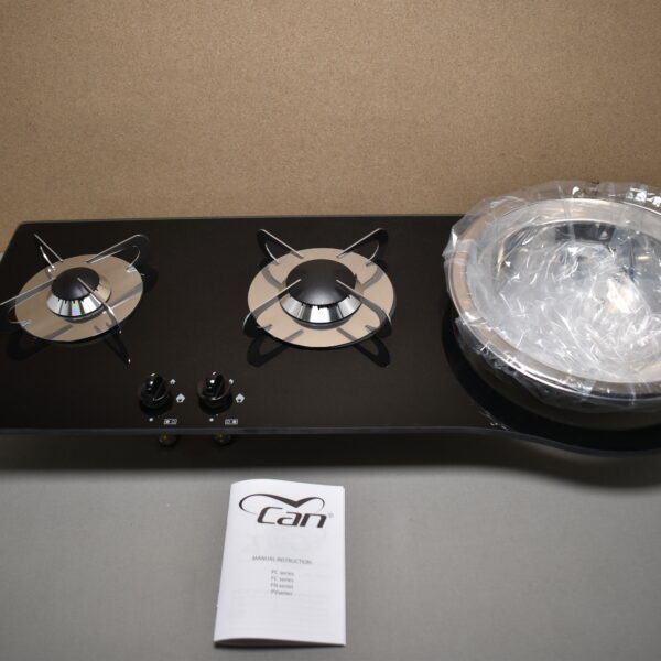 Can Gas Spüle-Kocher Kombination 2-flammig