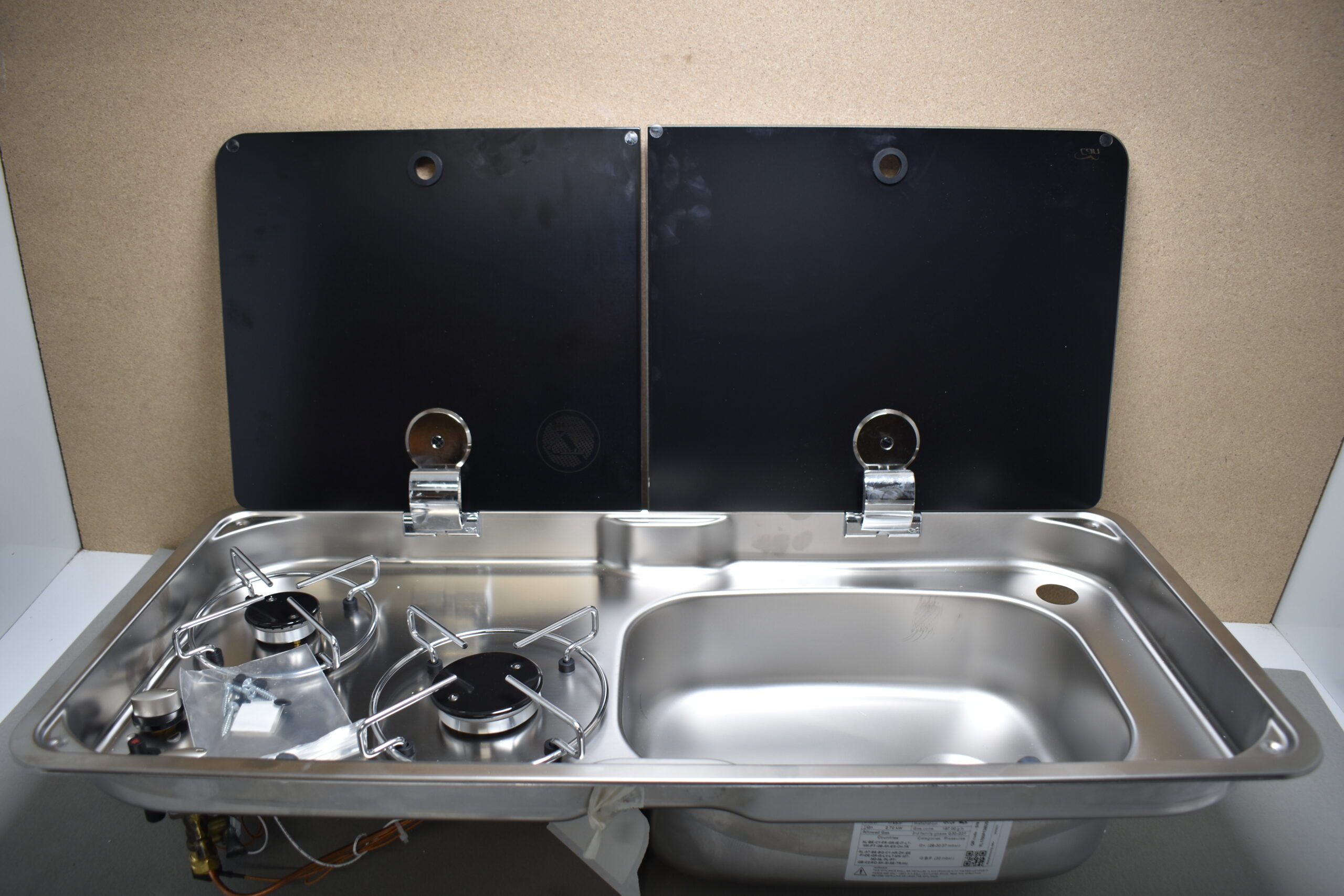 Can Gas Einbaukochfeld mit Spüle FL 1765-P