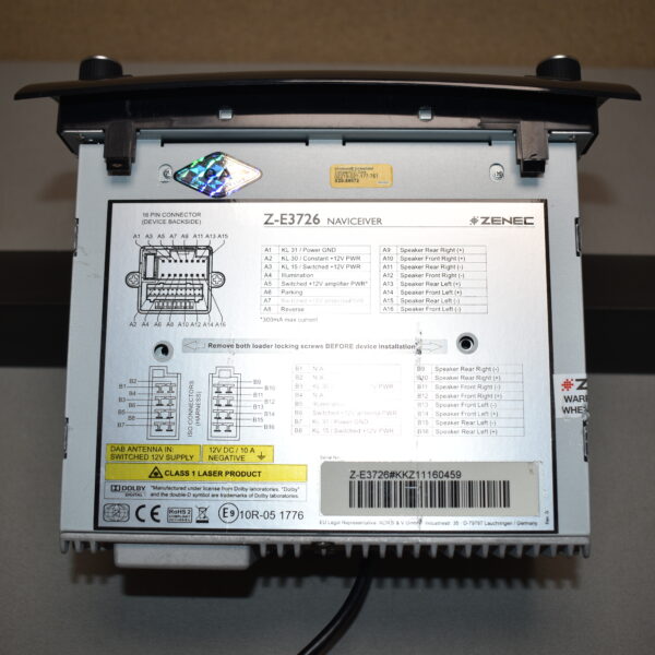 Zenec ZE 3726 MH-0-7 Navigationsgerät