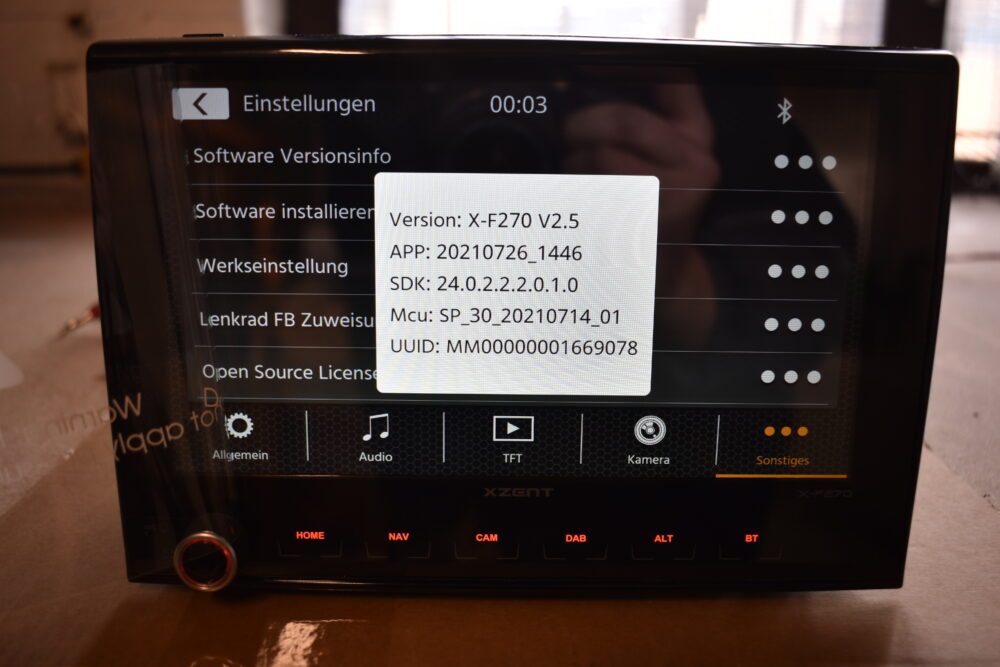 Zenec X-F270 Navigationsgerät