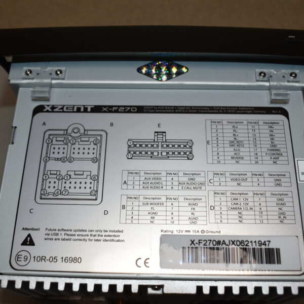 Zenec X-F270 Navigationsgerät