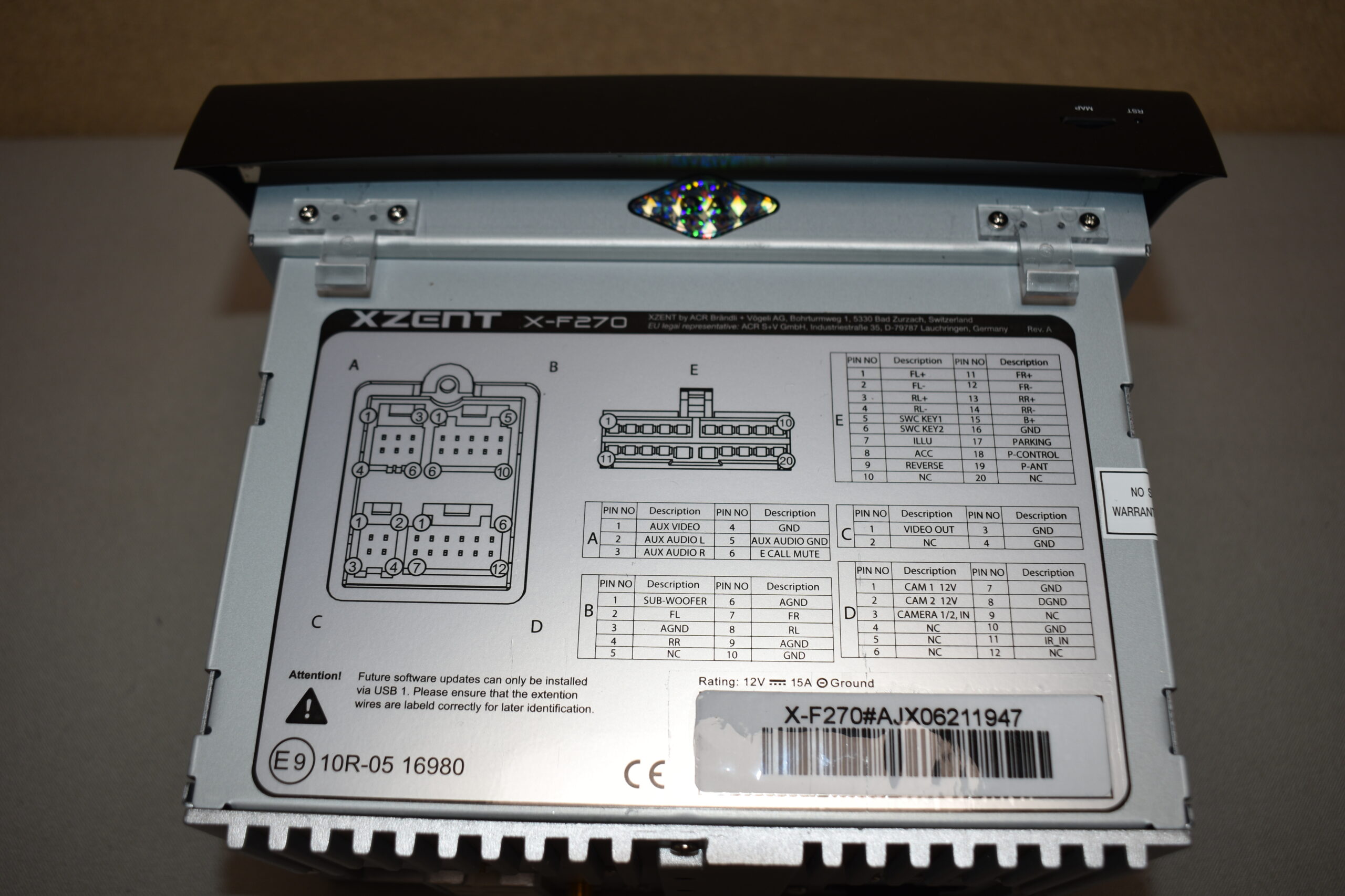 Zenec X-F270 Navigationsgerät