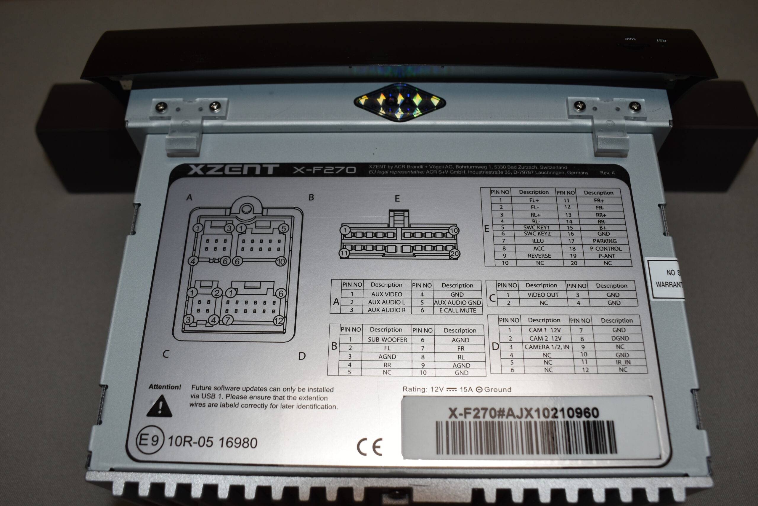 Zenec X-F270 Navigationsgerät