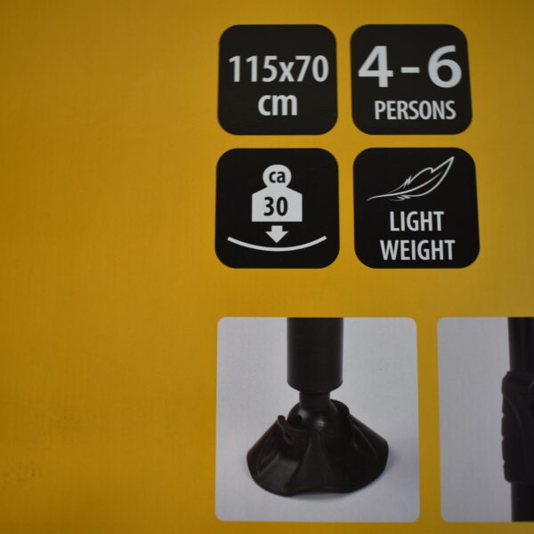 Camp 4 Calais Stone Campingtisch 115 x 70 cm