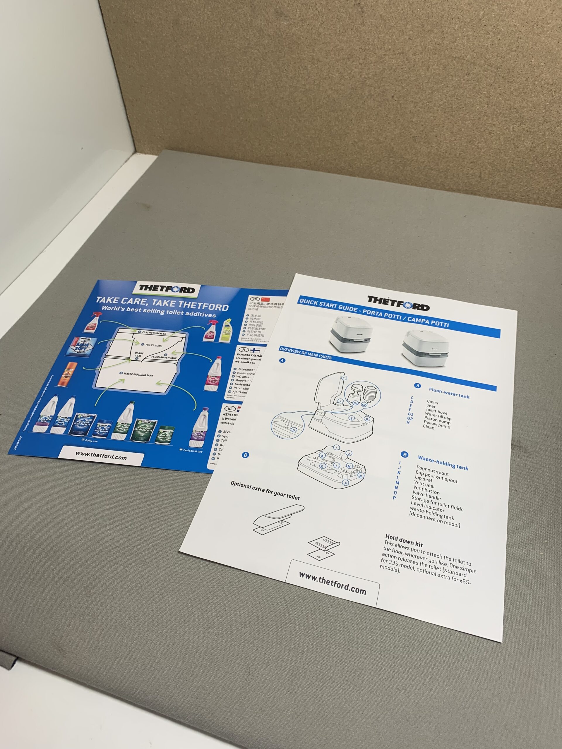 TheFord Porta Potti Toilette 145 weiss